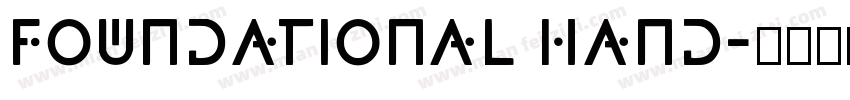 foundational hand字体转换